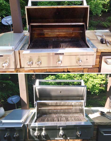 a grill restoration done by clean grills of charlotte