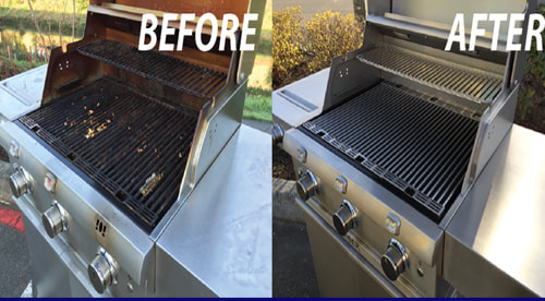 a lynx grill being cleaned at an charlotte