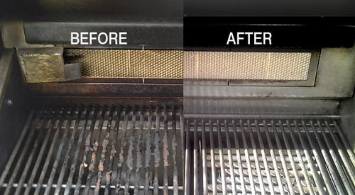 bbq parts being installed by a grill cleaner in charlotte